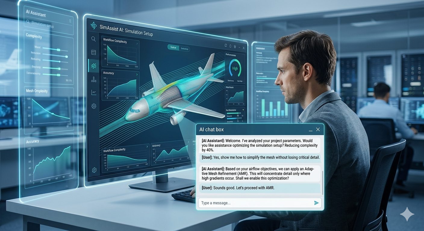 AI assistant diagnosing a failed simulation job