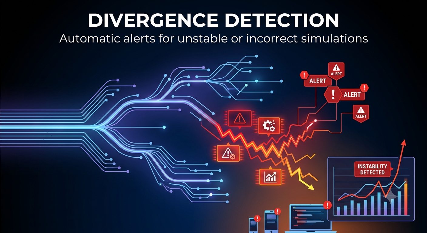 Live residual monitoring with divergence detection